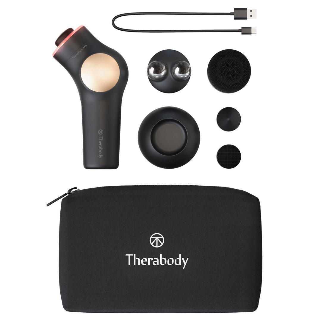 Therabody TheraFace PRO – All-In-One Skincare Device With 8 Clinically-Proven Treatments (Black) TF03582-01