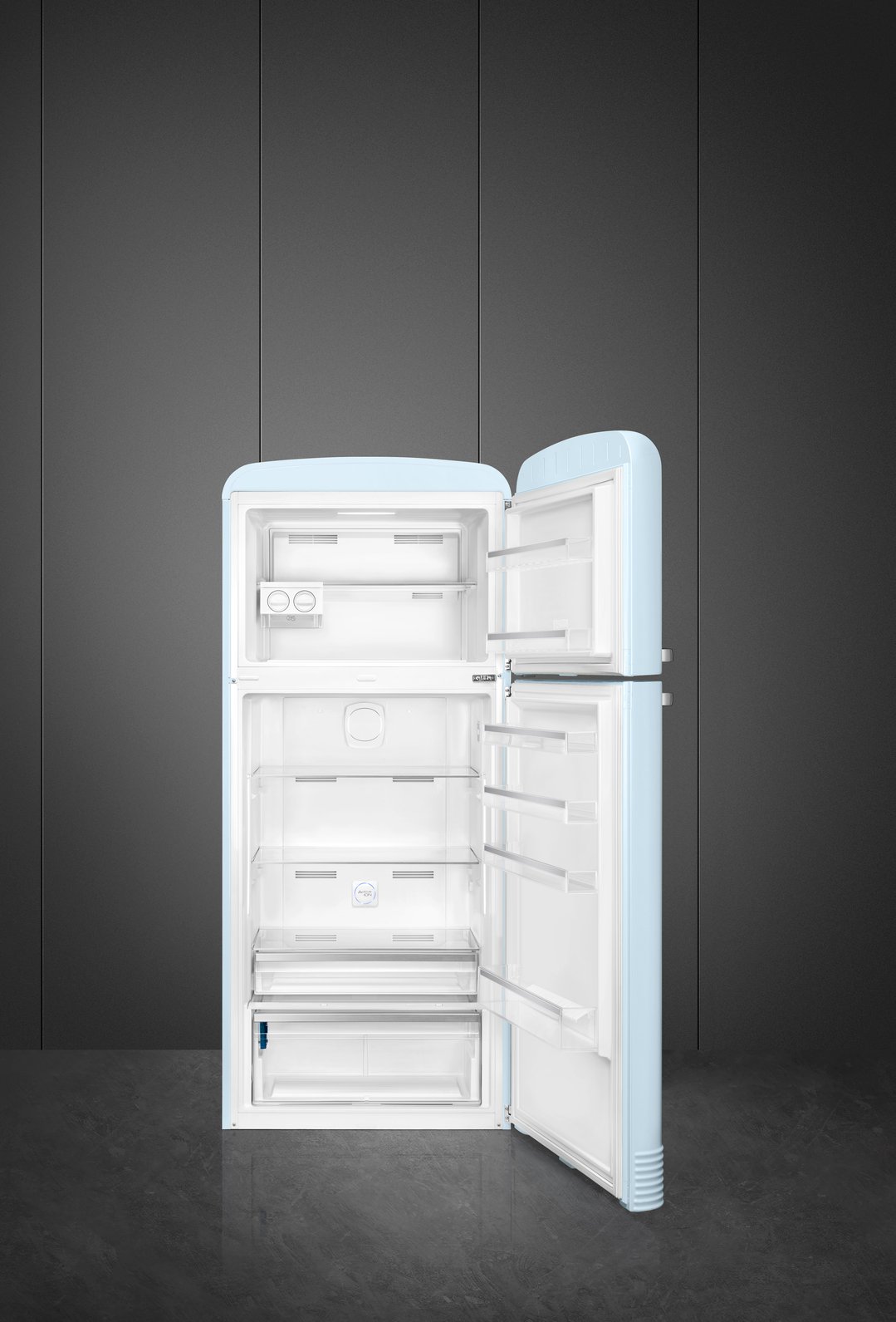 Smeg FAB 50 50’S Style Retro Refrigerator, Right Hand - Pastel Blue FAB50RPB5AU