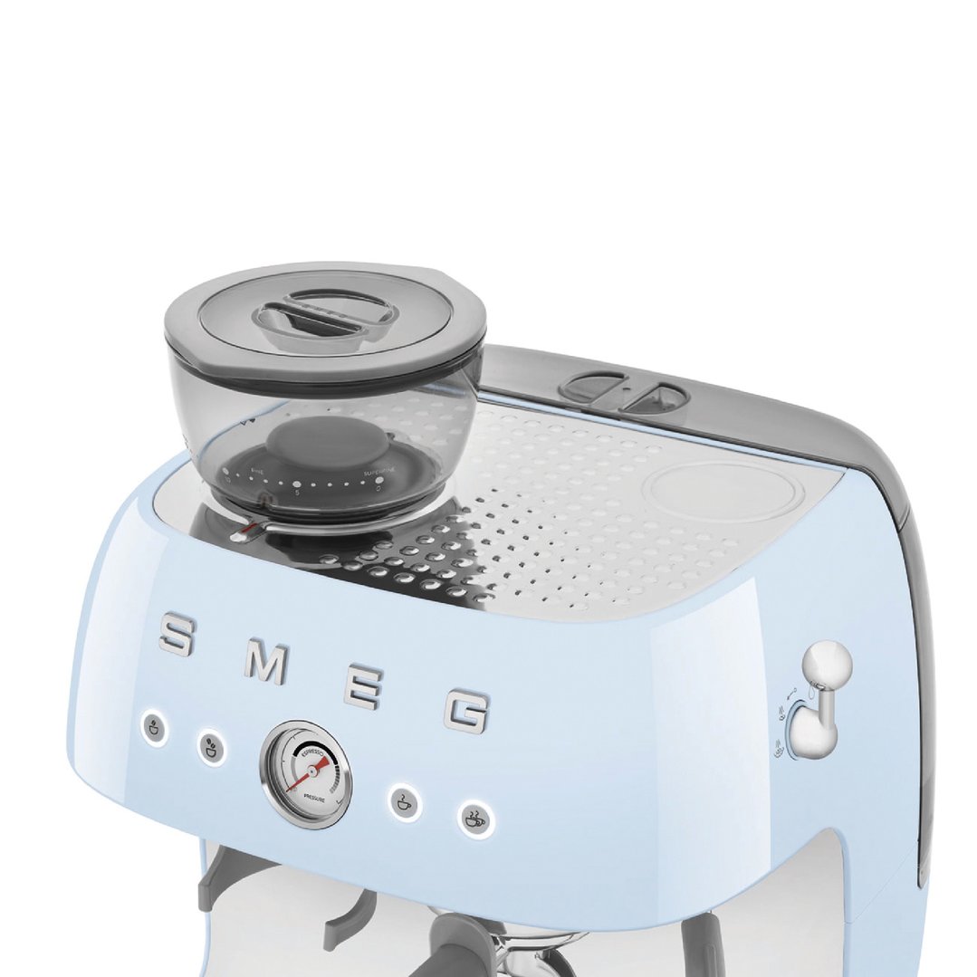 Smeg Espresso Coffee Machine - Blue EGF03PBAU
