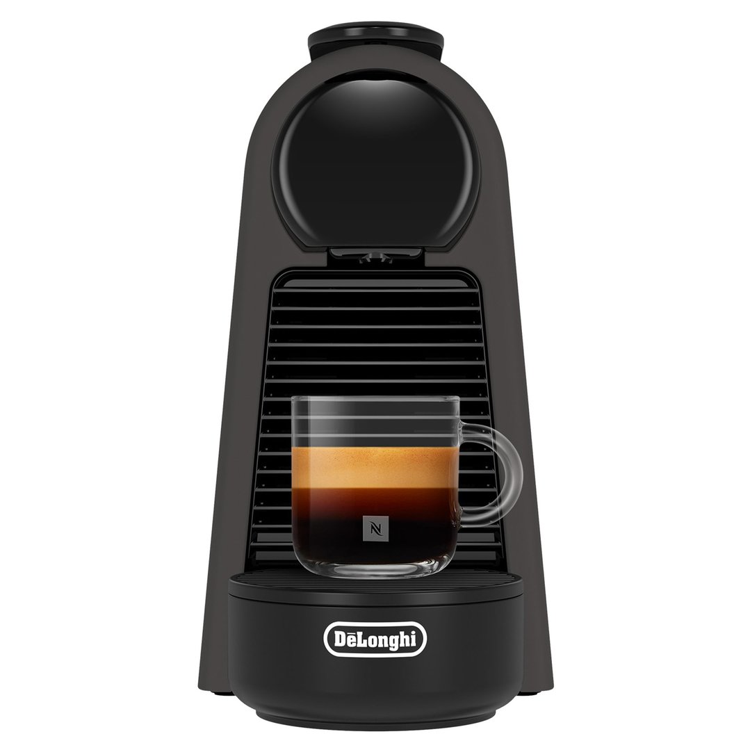Delonghi Essenza Mini Capsule Coffee Machine with Aeroccino Milk Frother - Black EN85BKMTAE