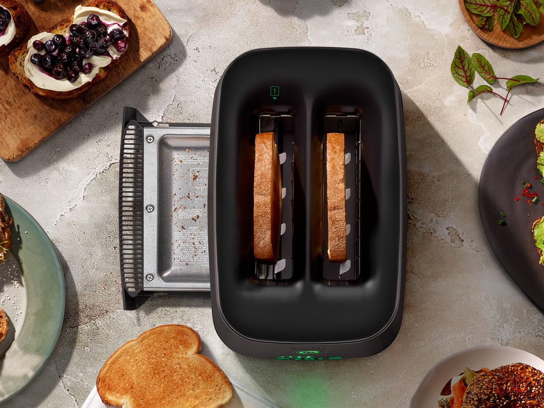 Breville the Eye Q 850 Auto 2 Slice Toaster - Black Truffle BTA850BTR