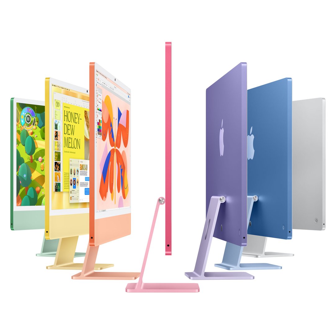 Apple iMac with Retina 4.5K Display 24", M4 Chip 8-core GPU 16GB 256GB Silver (2024). MWUC3X/A