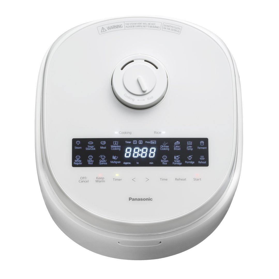 Panasonic Premium 5.5-cup Rice & Multi Cooker with 16 Auto Menus SR-DK104WST