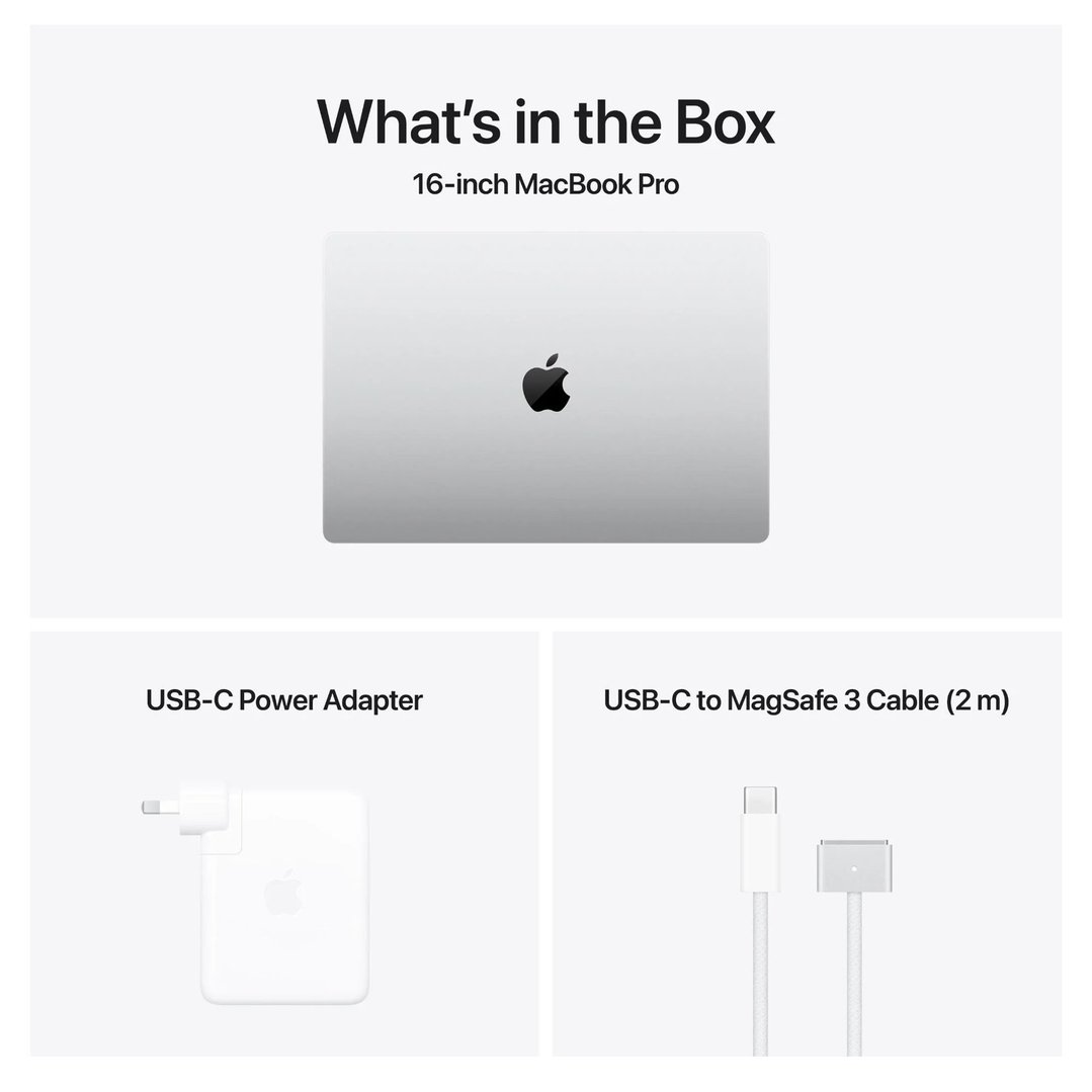 Apple 16" MacBook Pro M4 Pro chip with 14‑core CPU and 20‑core GPU, 24GB, 512GB SSD - Silver MX2T3X/A