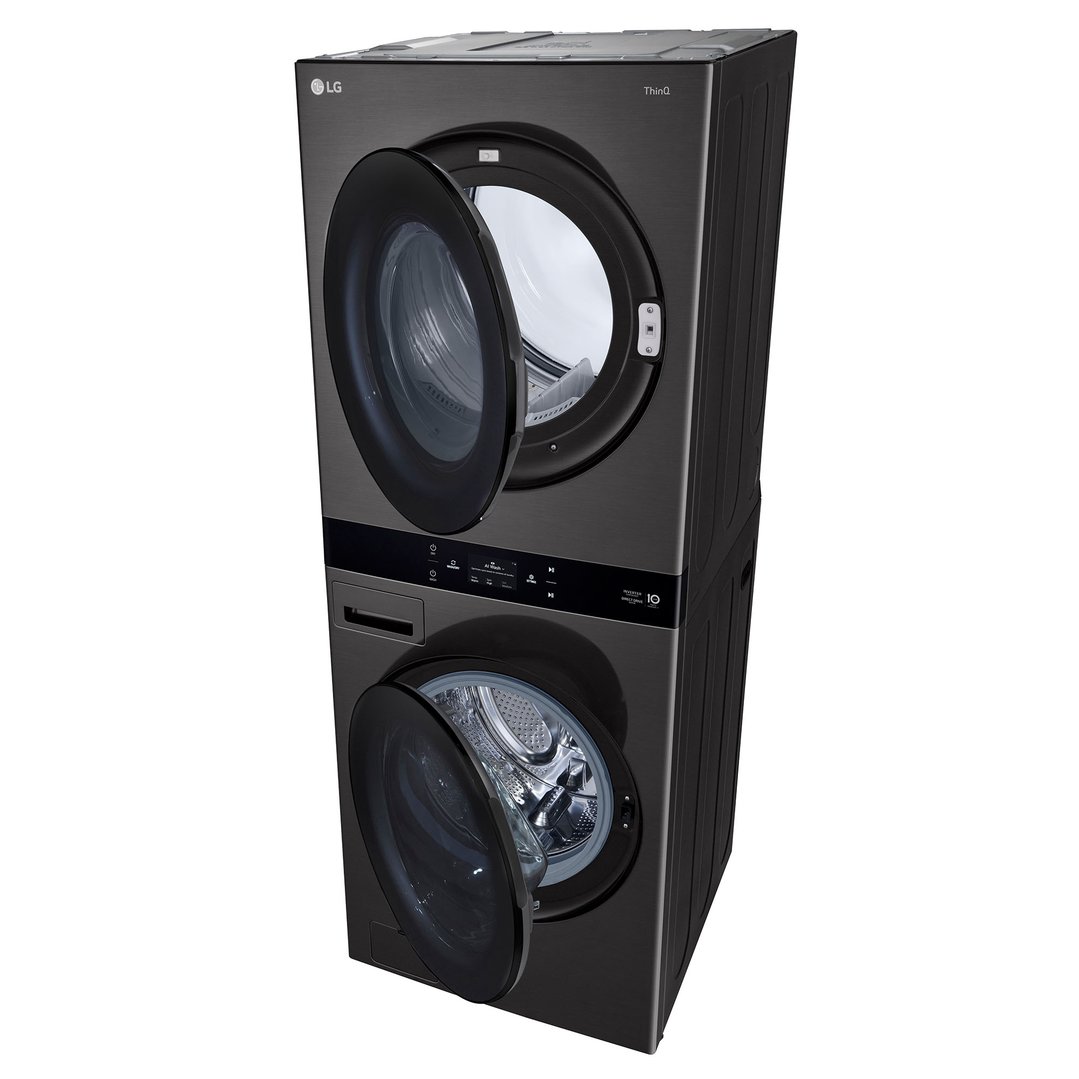 LG 19/10kg AI WashTower™ Stacked Washer Dryer Black WWT-1910B