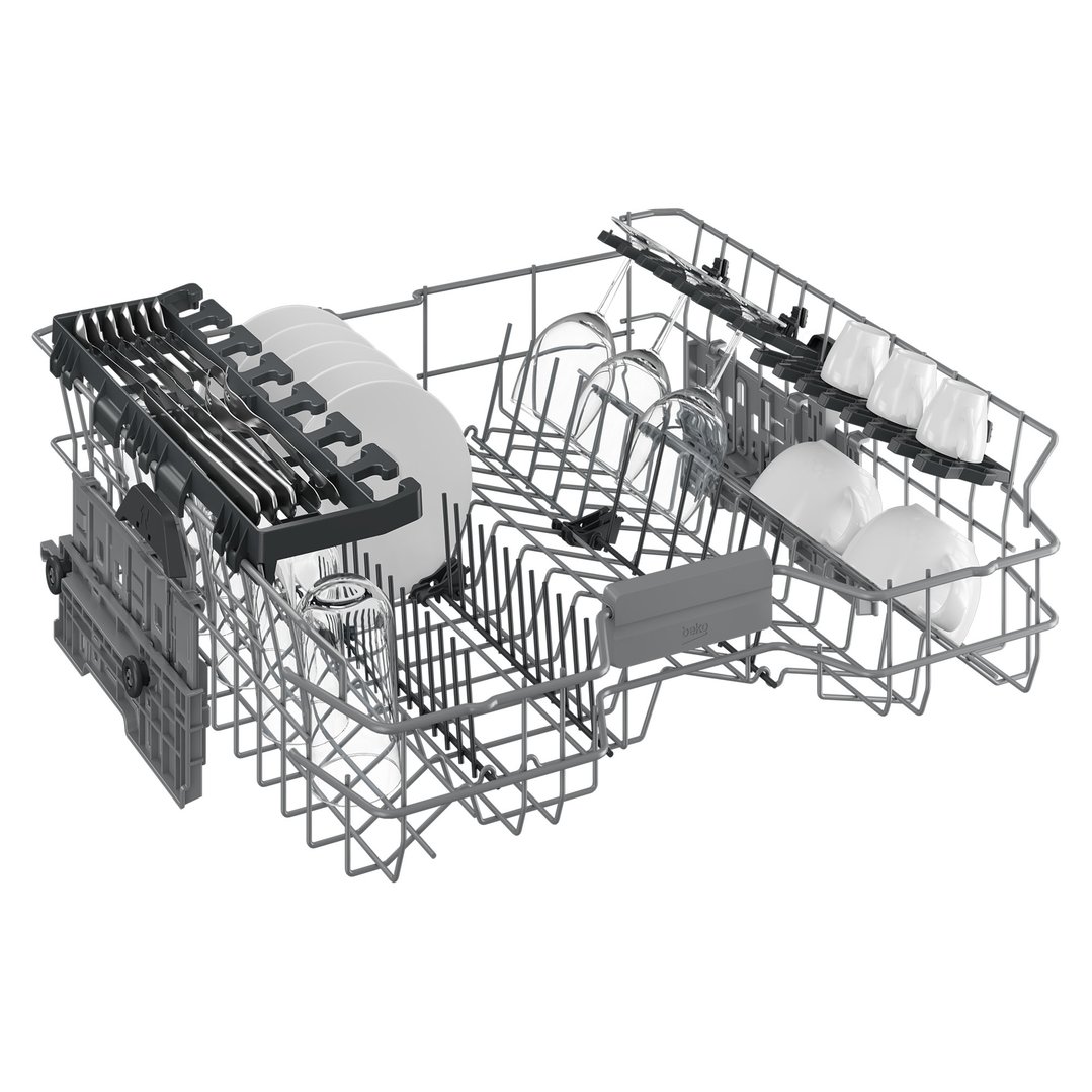 Beko 14 Place Setting Freestanding Dishwasher Platinum Steel BDFB1430X