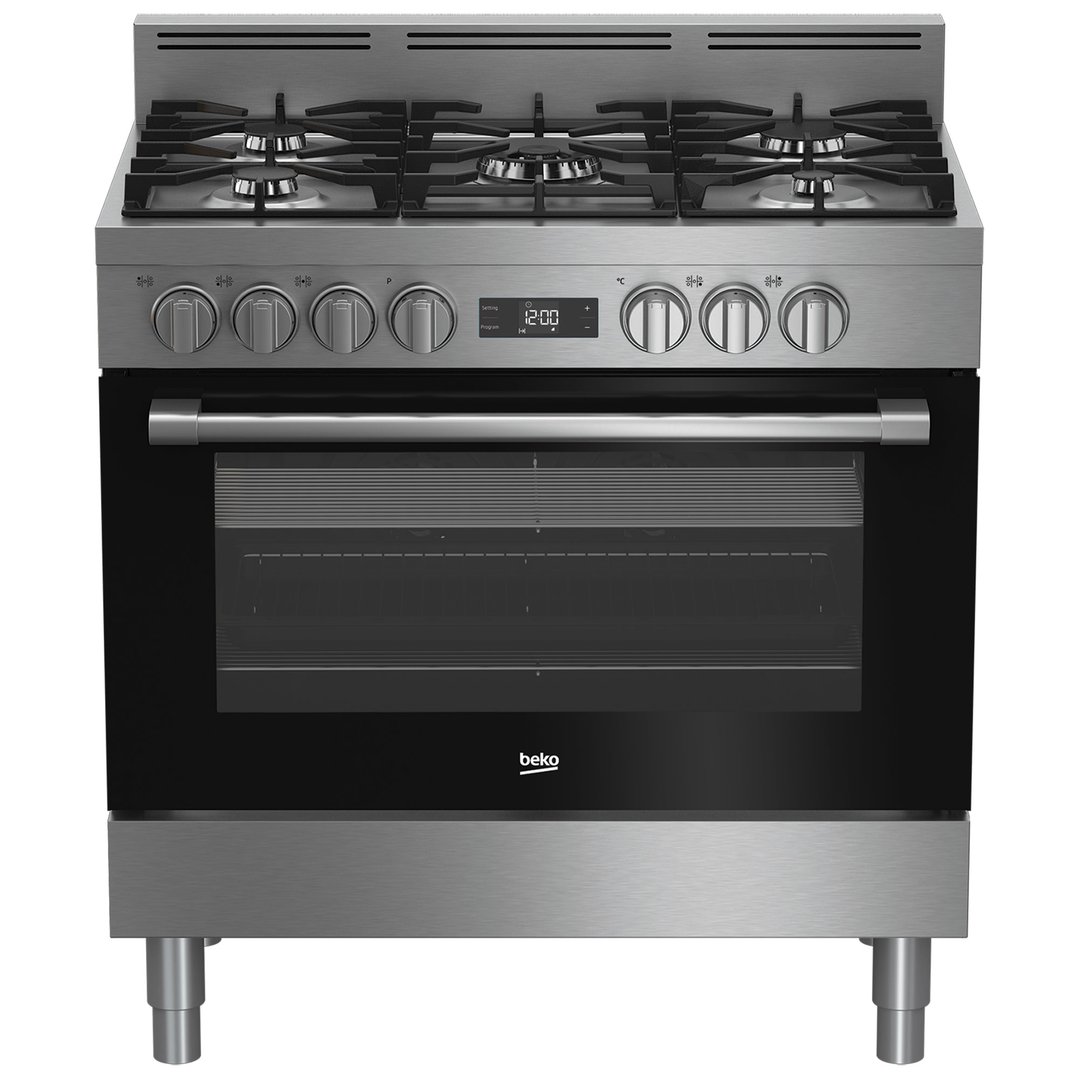Beko 90cm Dual Fuel Range Cooker Stainless Steel BFC916GMX1. Buy