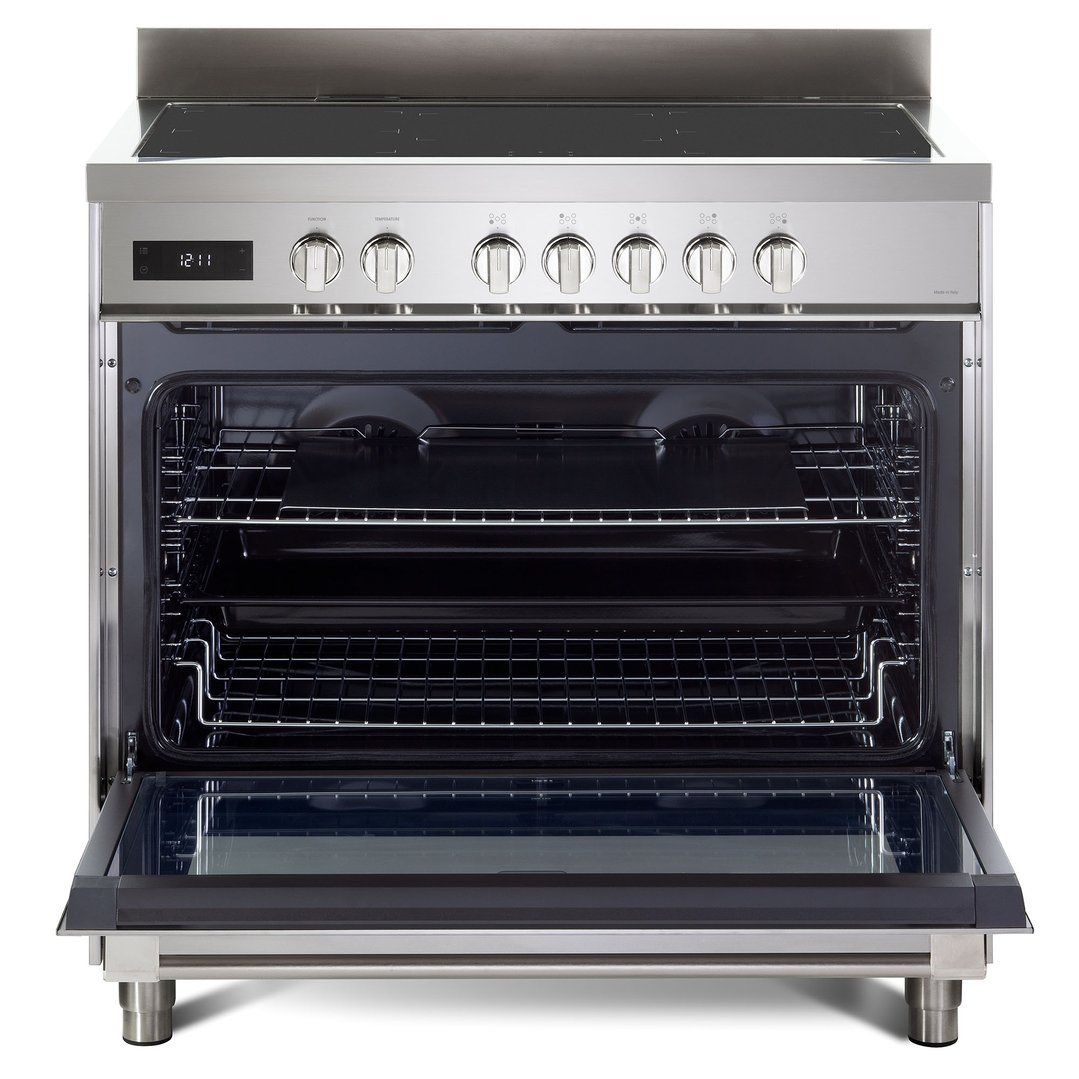 Delonghi 90cm Freestanding Deluxe Induction Cooker - Stainless Steel DEF1407INDSS