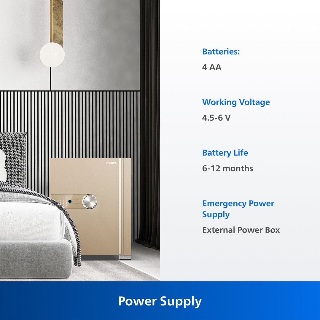 Philips Smart Safe with Telescopic Handle - 70 KG (Gold) SBX202-7C0-GOLD