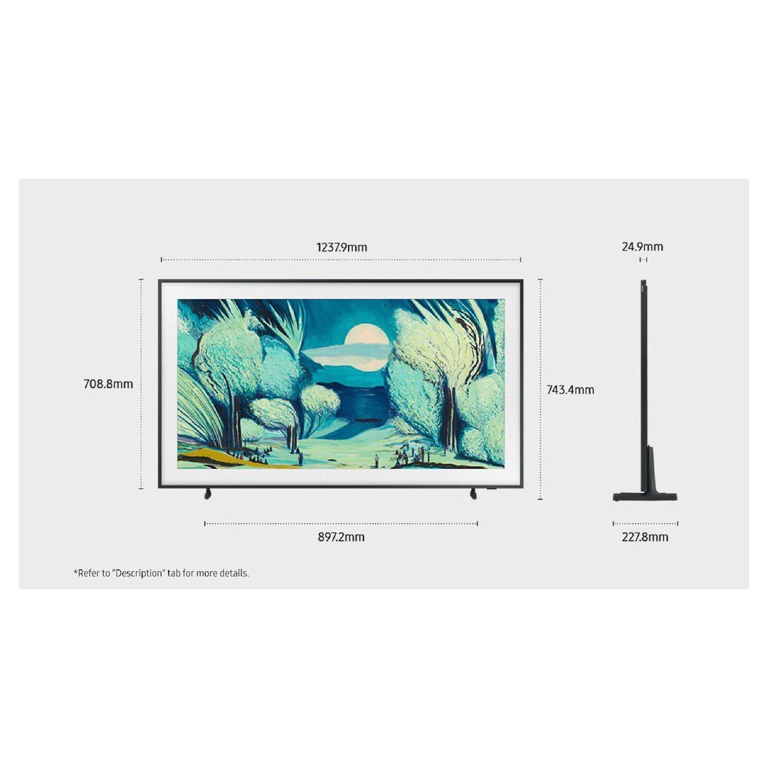 Samsung 55" The Frame QLED 4K Smart TV - Wired 2025 QA55LS03FAWXXY