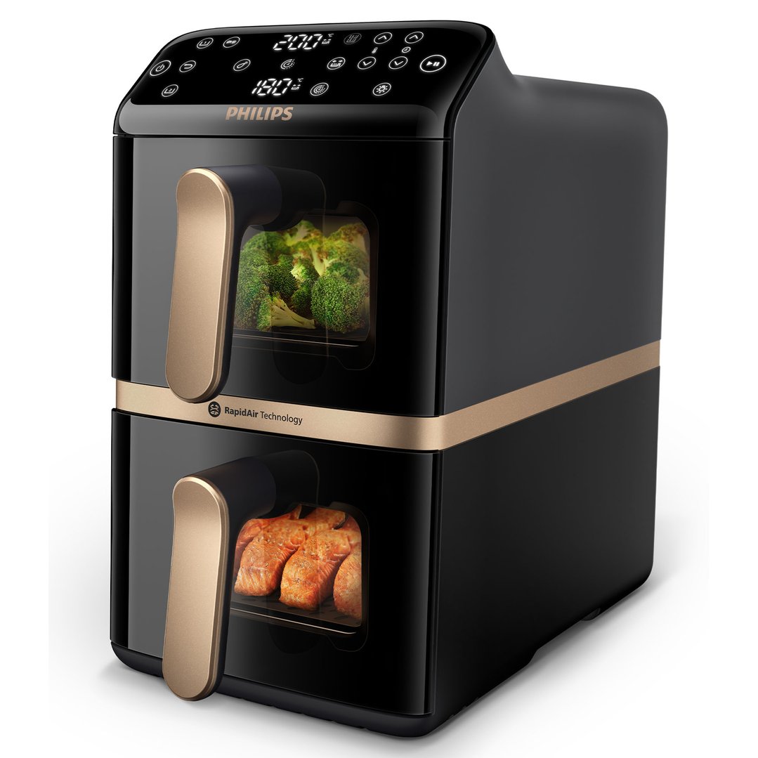 Philips Airfryer 4000 Series Stacked Dual Basket NA462/70