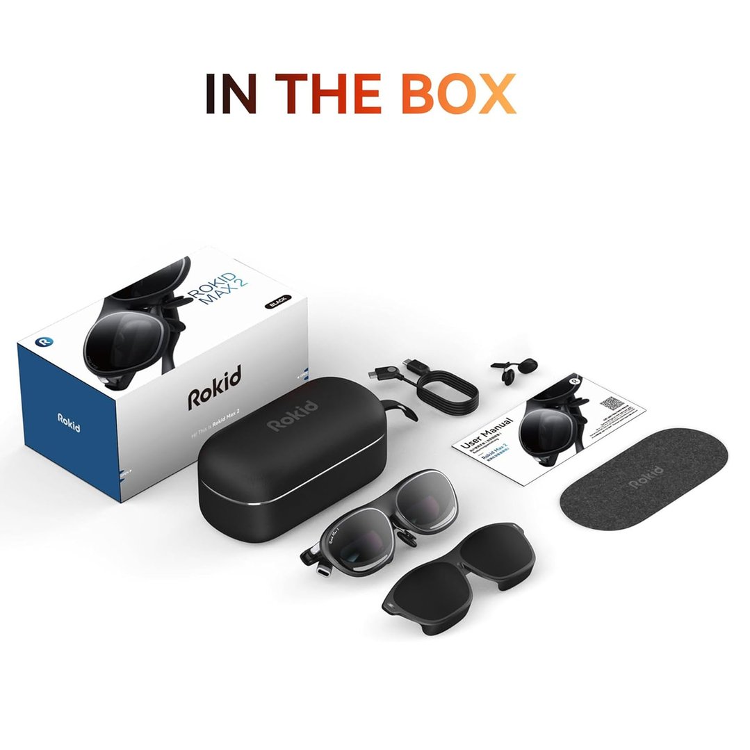 Rokid Max 2 AR Glasses - Silver ROK-MAX2GLASSES-SIL
