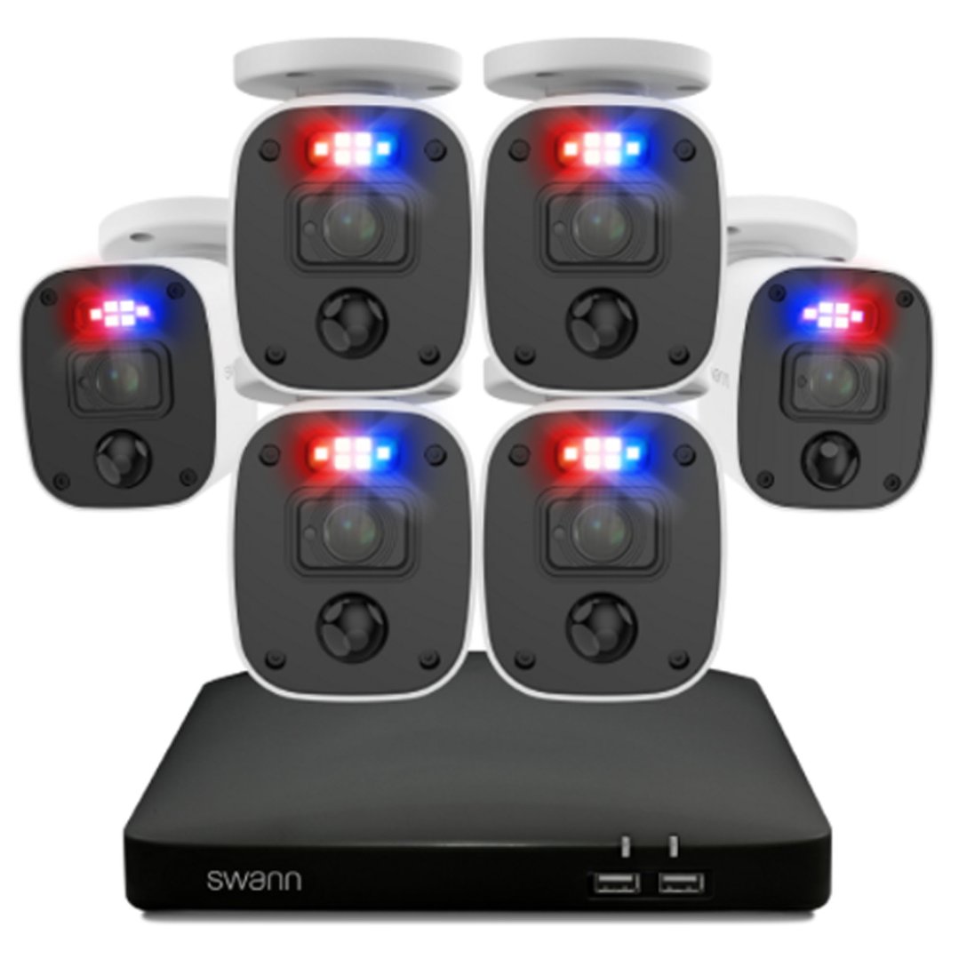 Swann Home 6 Camera 8 Channel 2K DVR 1TB HDD Security System with Mic SWDVK-8468062KMQB