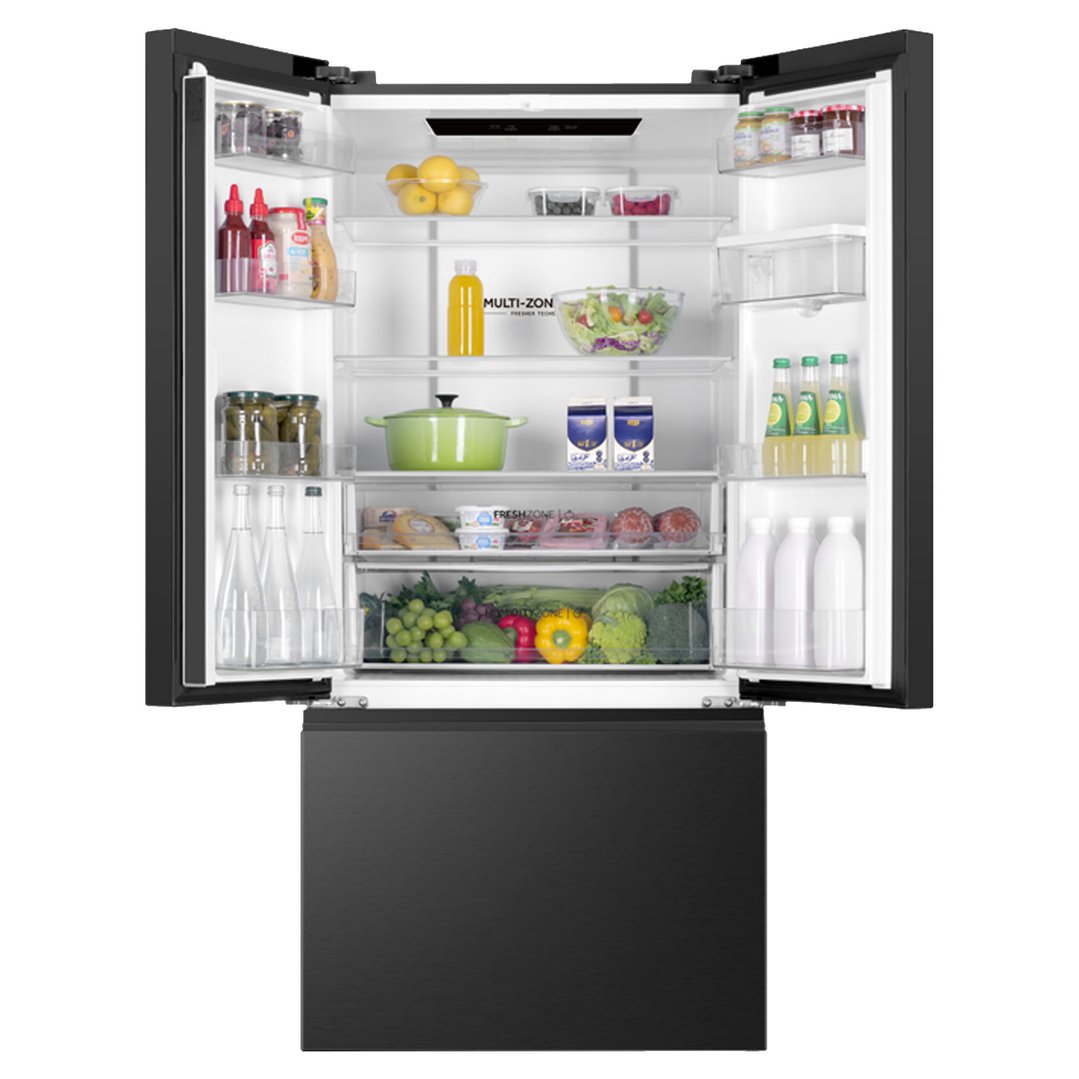 Haier 509L 500 Series French Door Refrigerator Freezer Black HRF510FHC