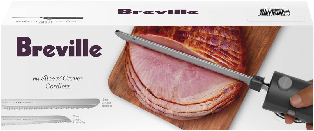 Breville the Slice n’ Carve™ Cordless Electric Knife LEK200GRY