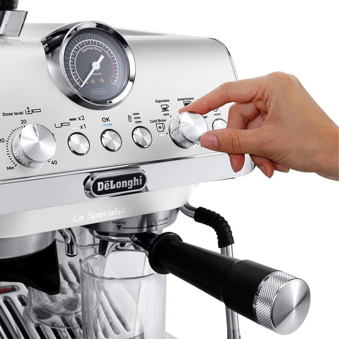 Delonghi La Specialista Arte Evo Manual Coffee Machine - White EC9255WI