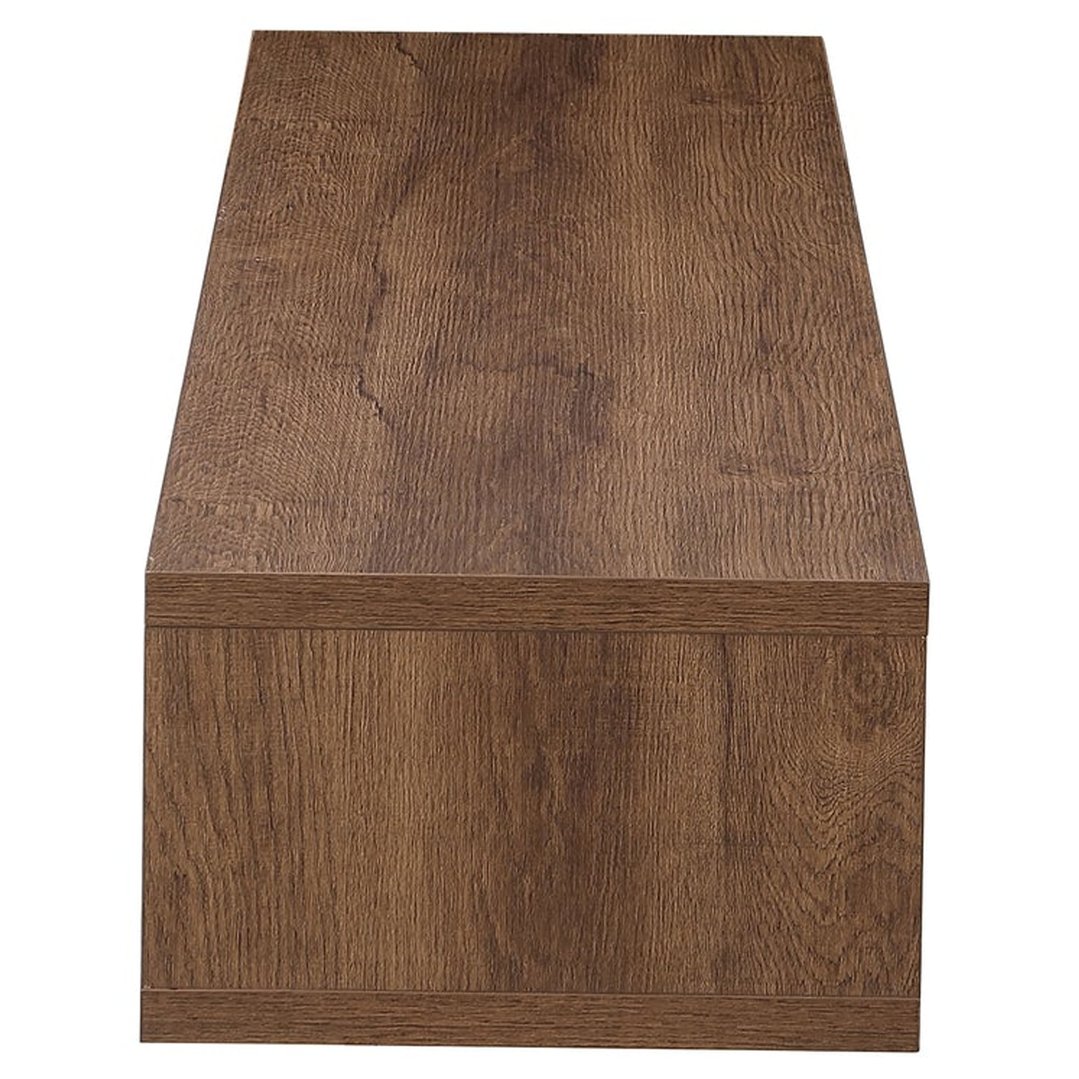 Criterion Air Wall Mount Entertainment Unit 2000mm Dark Oak Shelf AIR2000DO