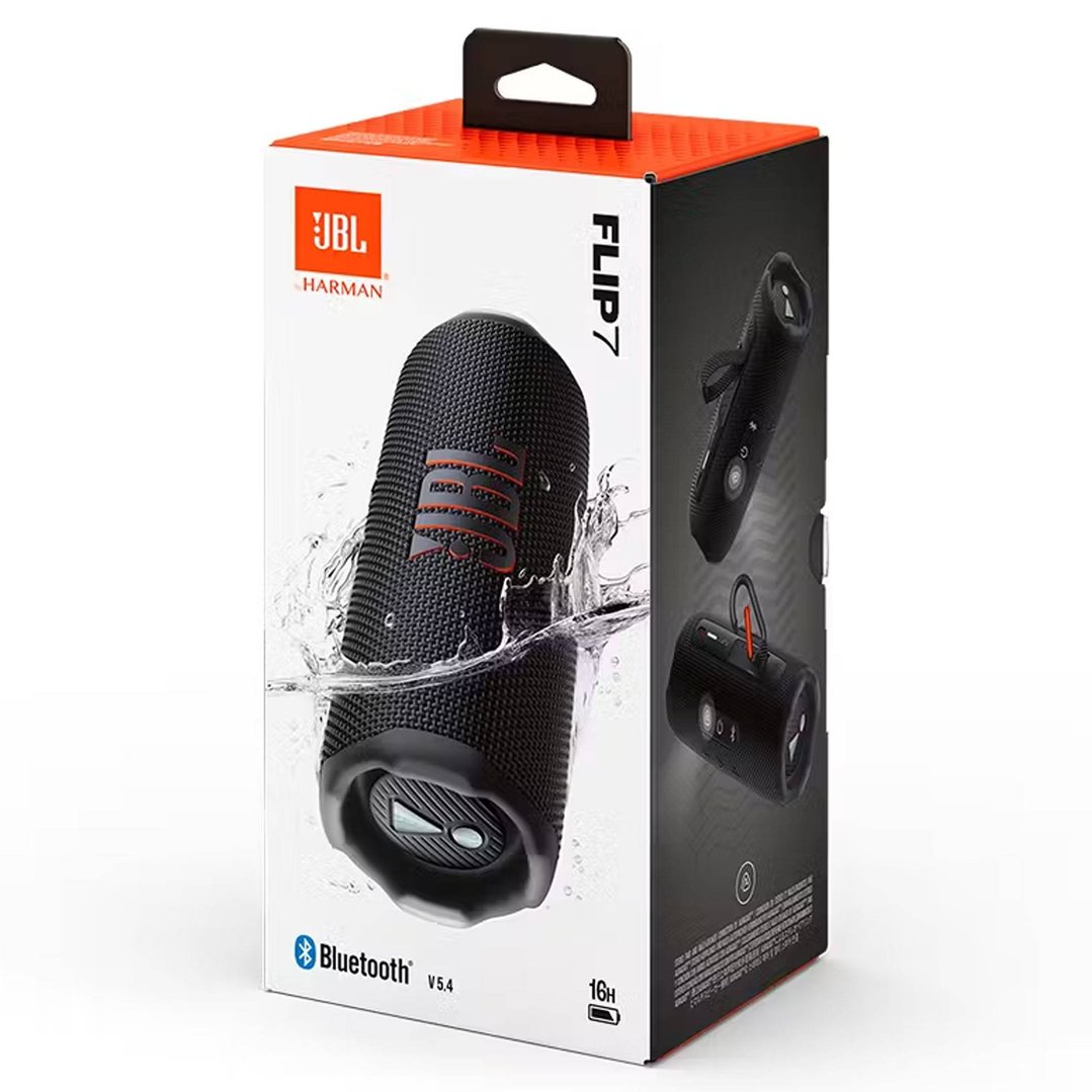 JBL Flip 7 Portable Waterproof Bluetooth Speaker - Black JBLFLIP7BLK