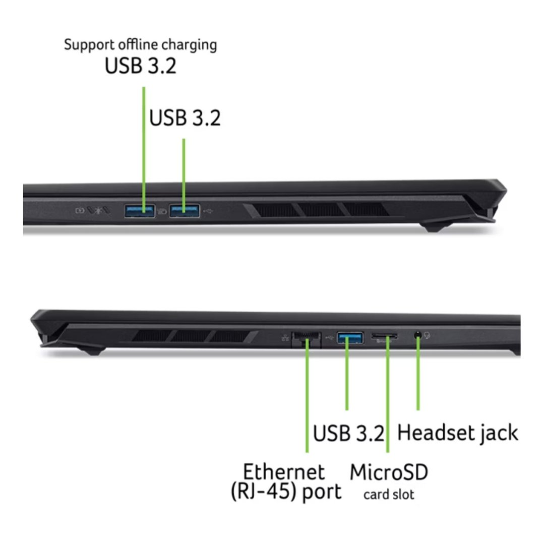 Acer Nitro V 16" WUXGA Gaming Notebook 180Hz Intel Core 7 RTX5060 32GB/1TB SSD NH.QXCSA.003