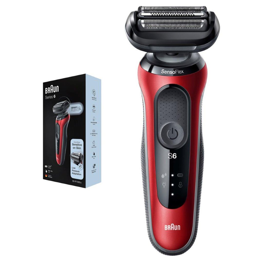 Braun Series 6 Wet & Dry shaver with travel case, red 61R1000S Buy