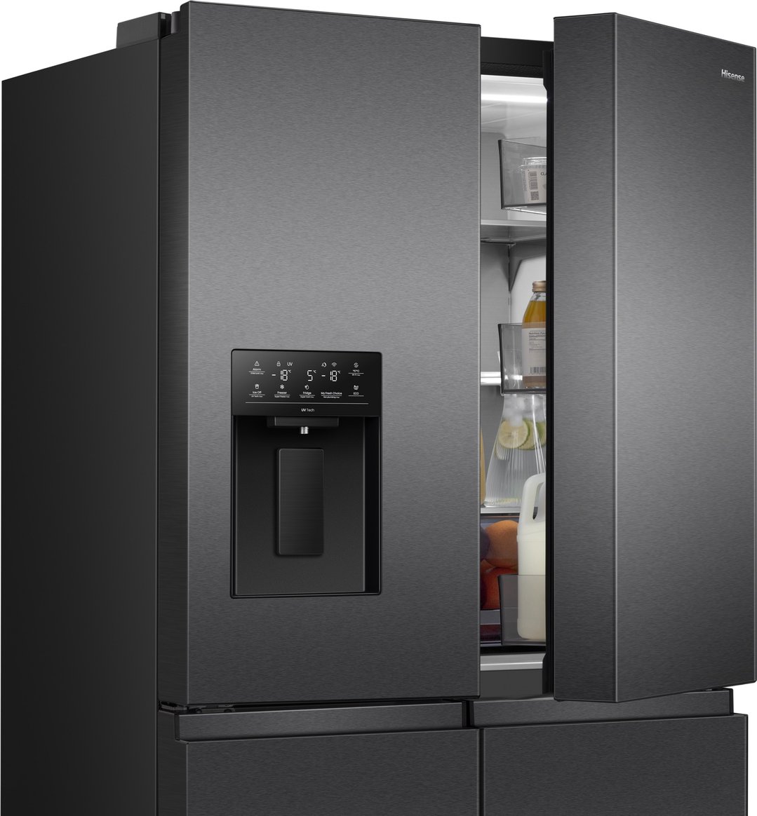 Hisense 640L PureFlex French Door - Dark Stainless Steel HRCD640TBW