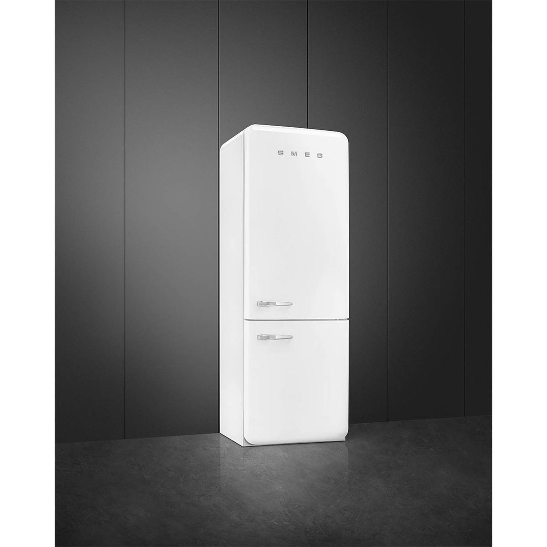 Smeg FAB 38 50’S Style Retro Refrigerator, Right Hand - White FAB38RWH5AU