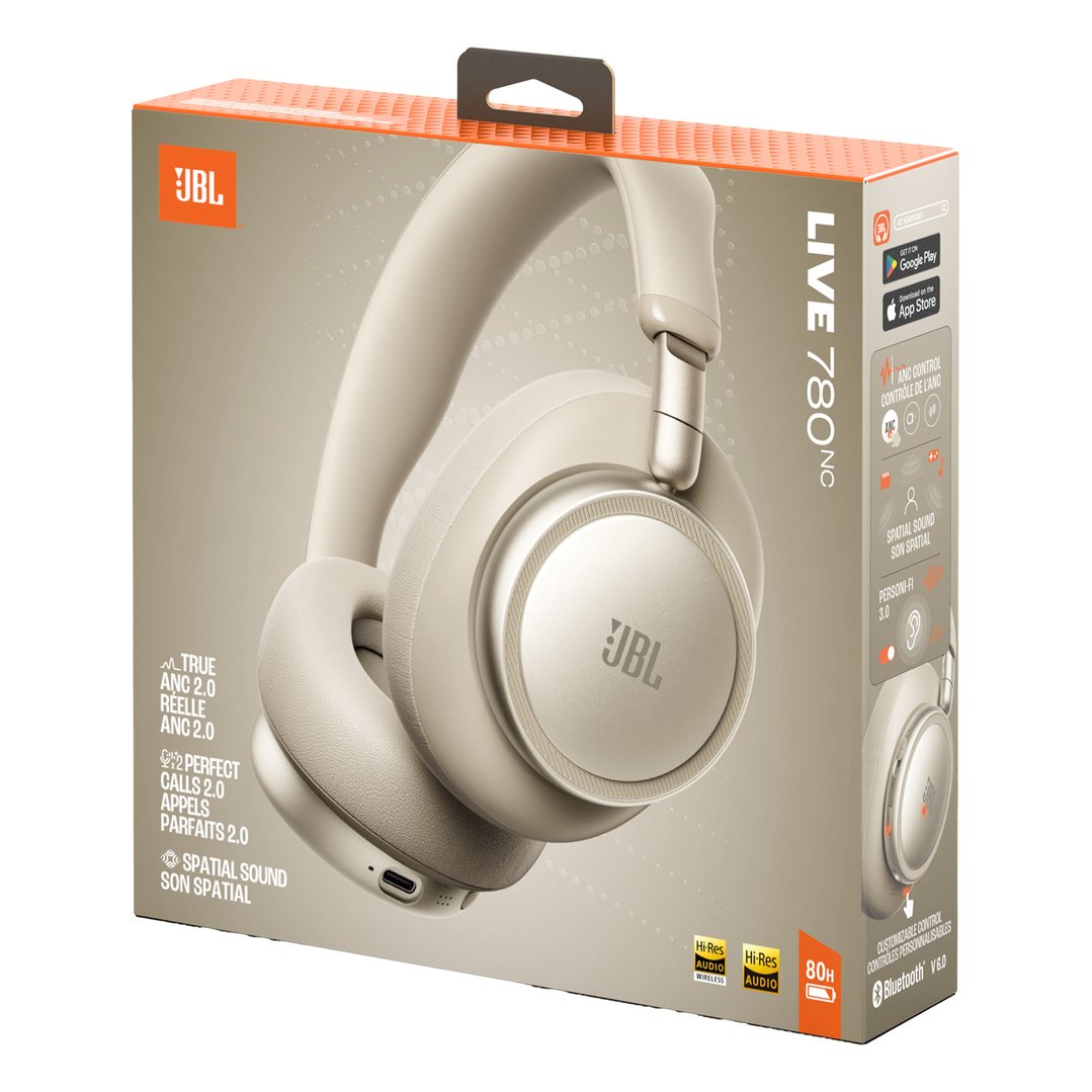JBL Live 780 Over-Ear Bluetooth ANC Headphones - Champagne JBLLIVE780NCCPG