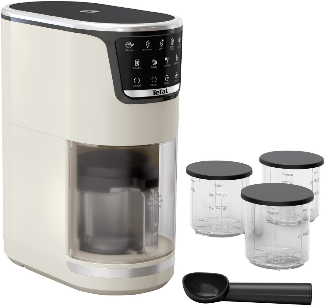 Tefal Dolci Ice Cream Maker Rise with 3 x Nesquik Cans NQ31IG04A