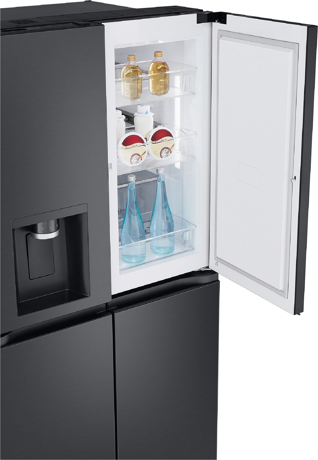 LG 638L French Door Fridge in Matte Black Finish GF-D700MBLC