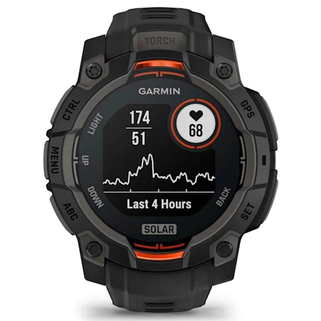 Garmin Instinct 3 - 45 mm, Solar Black with Black Band 010-02934-00