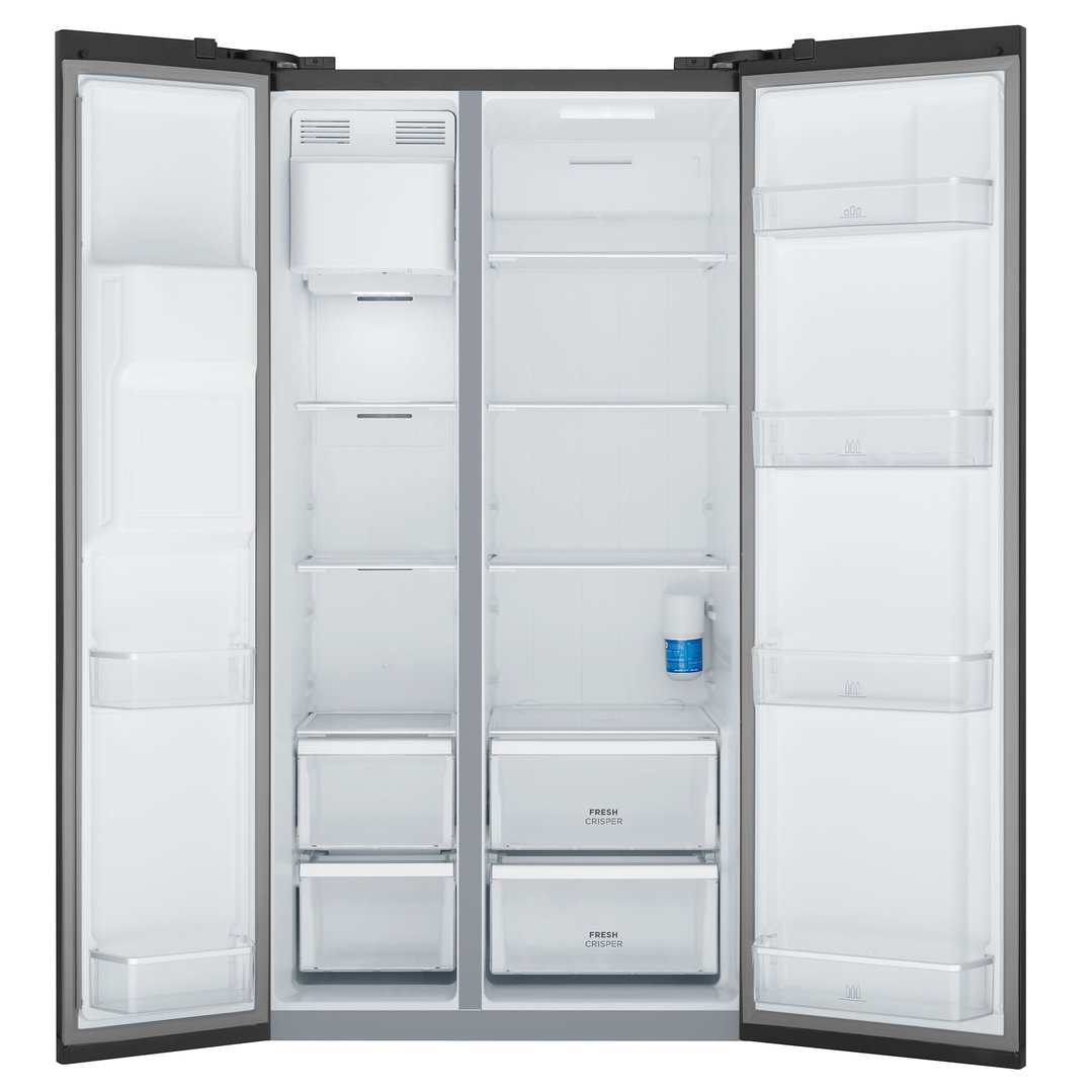 Westinghouse 596L Side by Side Fridge - Matte Black WSE6670BA