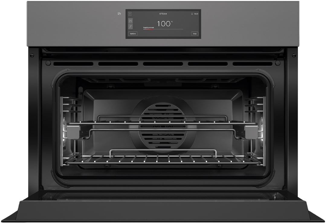 Fisher & Paykel 60cm Minimal Handleless Compact Combi-Steam Oven, Grey OS60NAMHUNG5