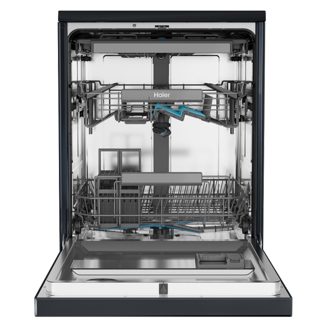 Haier 600 Series Black Freestanding Dishwasher HDW15F4B1