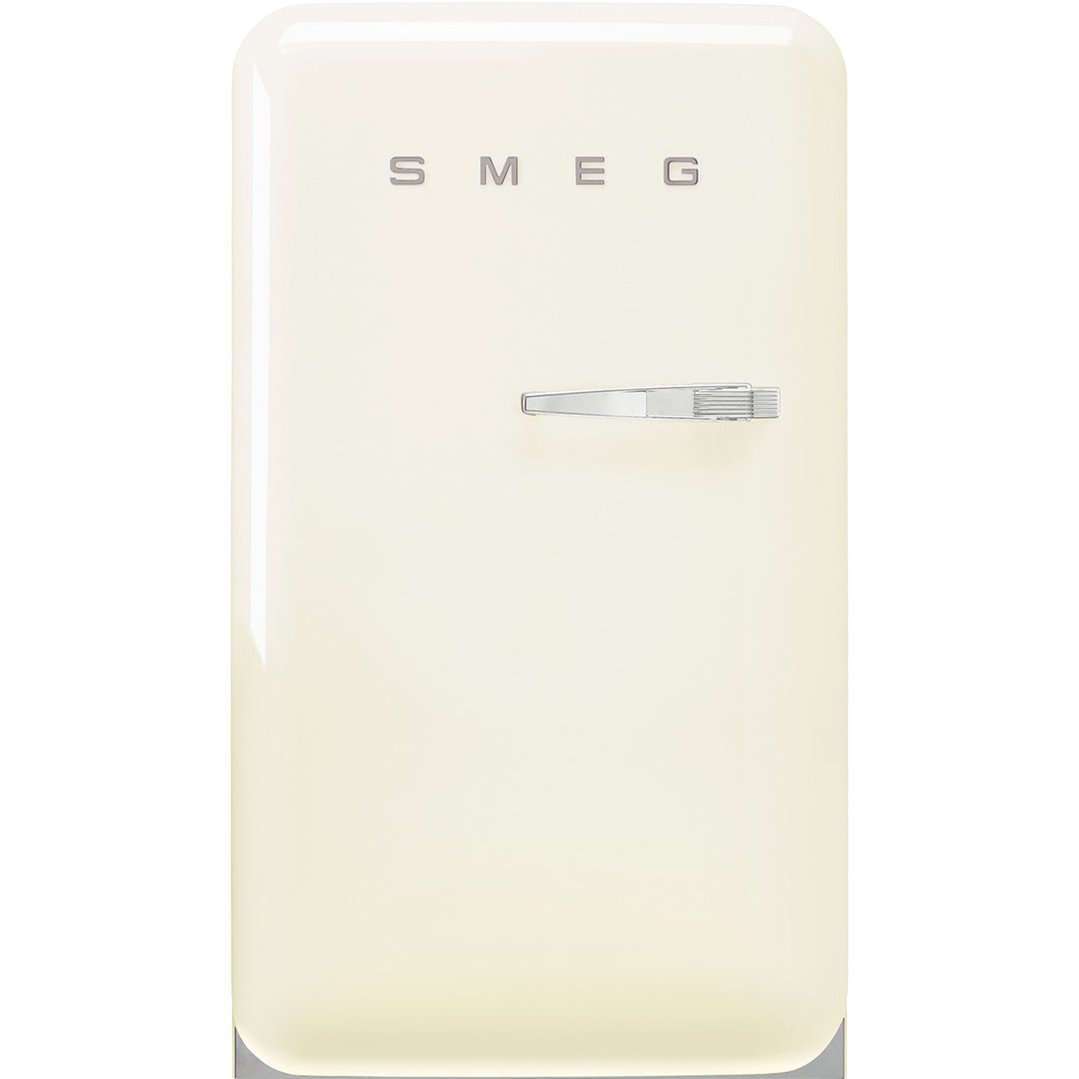 Smeg FAB 10 50's Style Retro Refrigerator, Happy Bar, Left Hand - Cream FAB10HLCR5AU