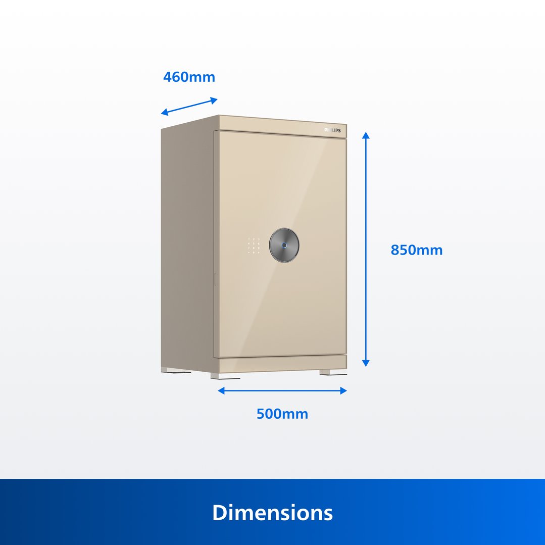 Philips Wi-Fi Connectivity Smart Safe - 131 KG (Gold) SBX602-8CU-GOLD
