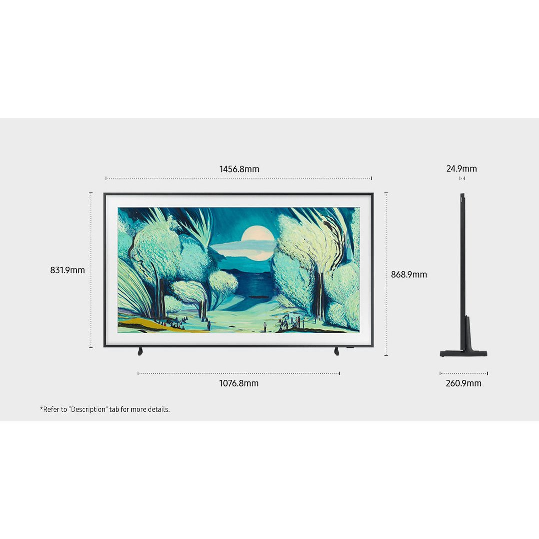 Samsung 65" The Frame QLED 4K Smart TV - Wired 2025 QA65LS03FAWXXY