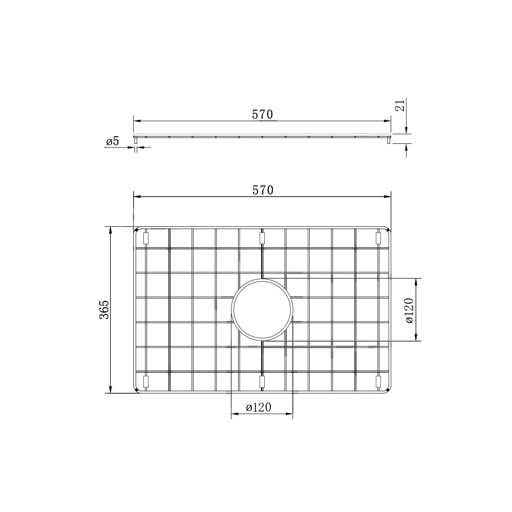Turner Hastings Cuisine 68x48 Stainless Steel Grid CU68SSG