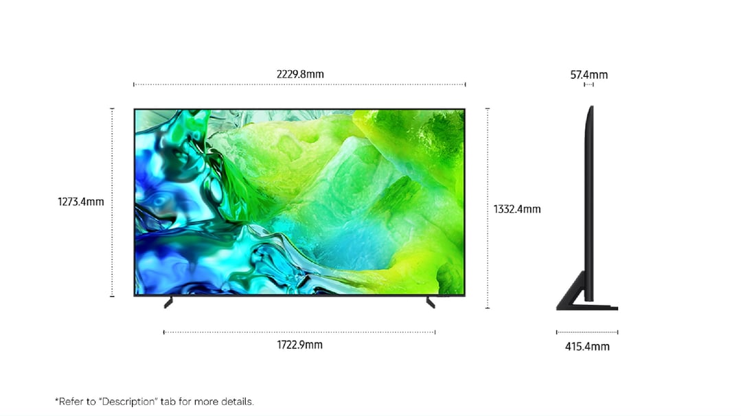 Samsung 100" QN80H NEO QLED 4K Mini LED Smart AI TV 2026 QA100QN80HWXXY