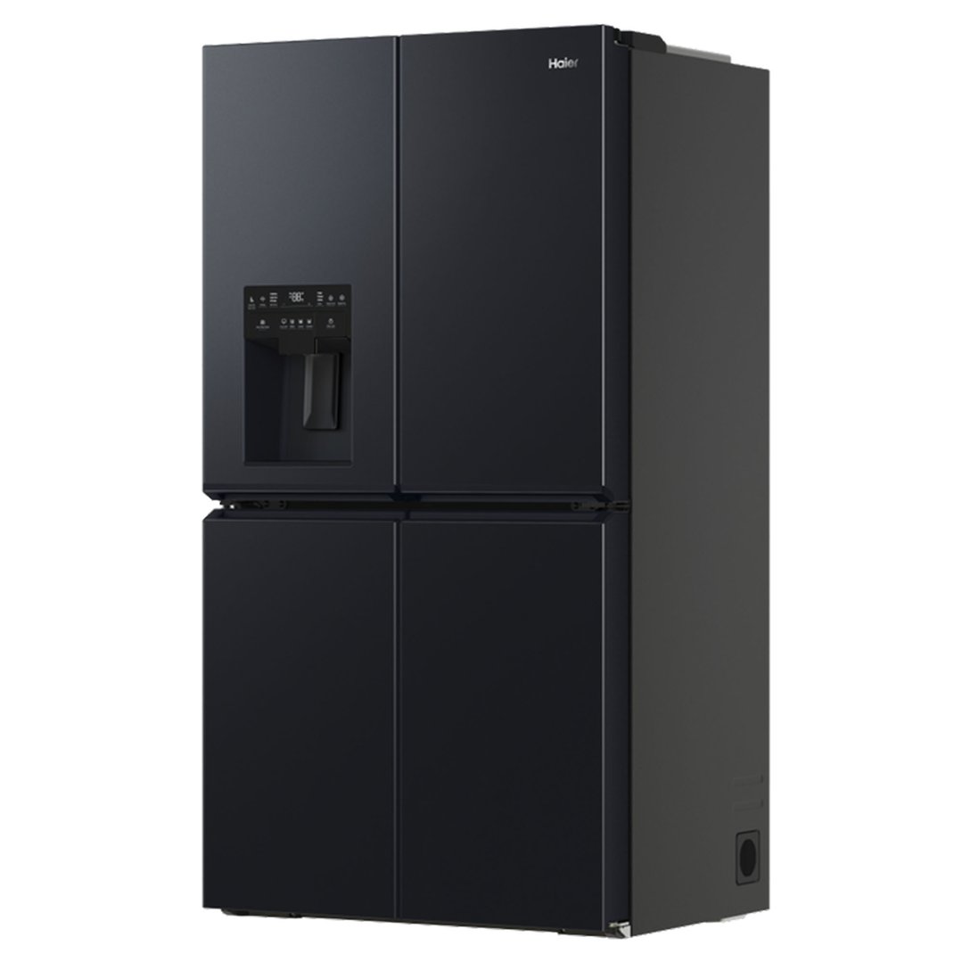 Haier 601L 600 Series Quad Door Refrigerator Freezer - Black HRF680YZC