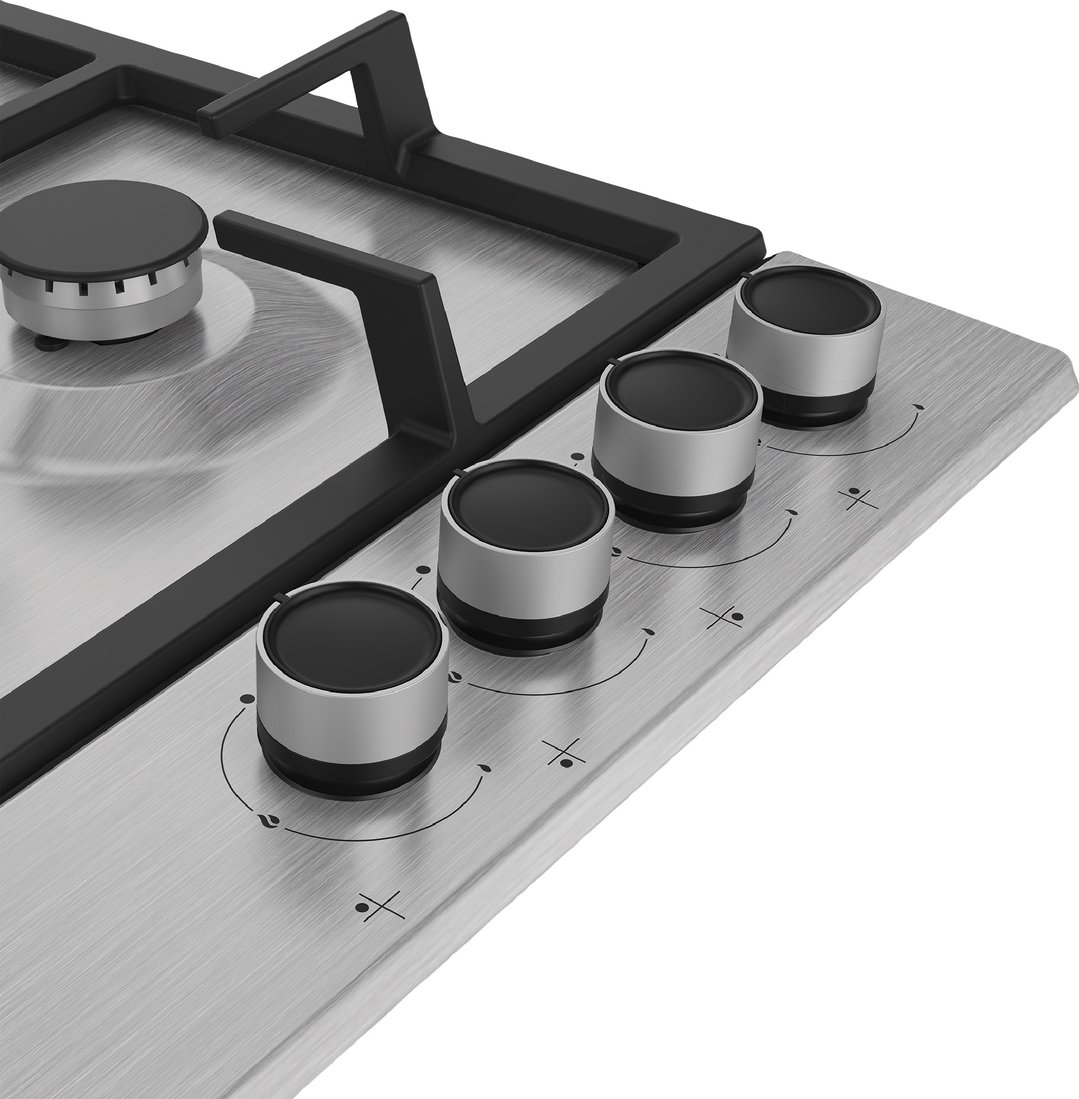 Beko 60cm 4 Burner Gas Cooktop Stainless Steel BCT60GX1