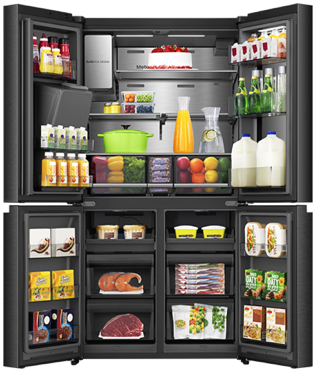 Hisense PureView 615L French Door Fridge HRCD615TBWV