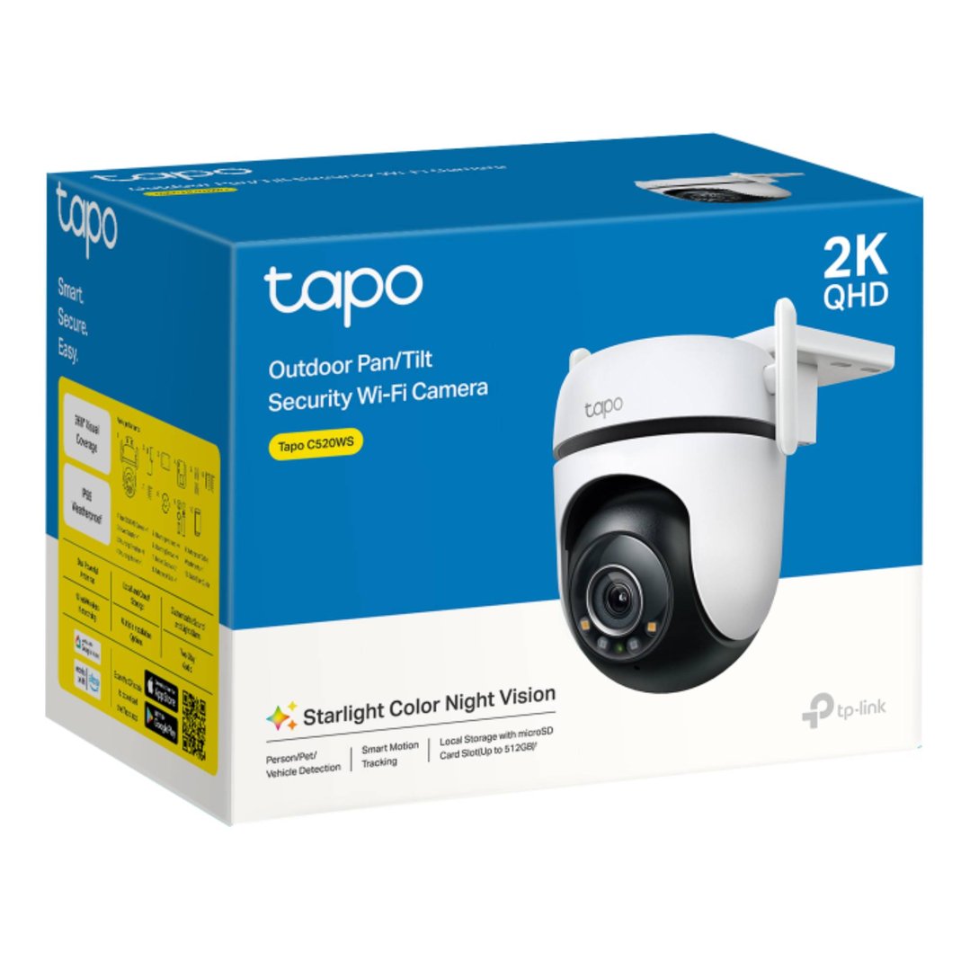 tp-link 2K Outdoor Pan/Tilt Security Wi-Fi Camera TAPO-C520WS