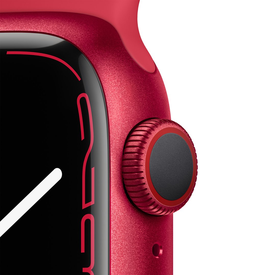 Apple Watch Series 7 (GPS + Cellular) 45mm ProductRed Aluminium Case with ProductRed Sport Band MKJU3X/A