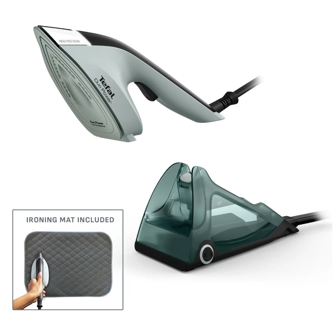 Tefal Duo Power iron and steamer with an ironing mat included