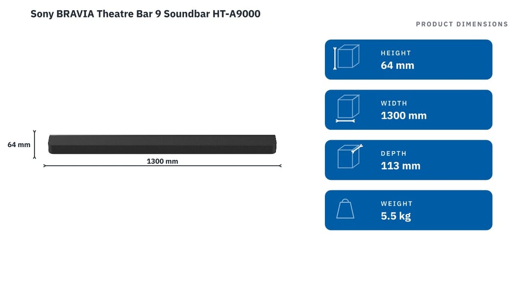 Sony BRAVIA Theatre Bar 9 Soundbar HT-A9000