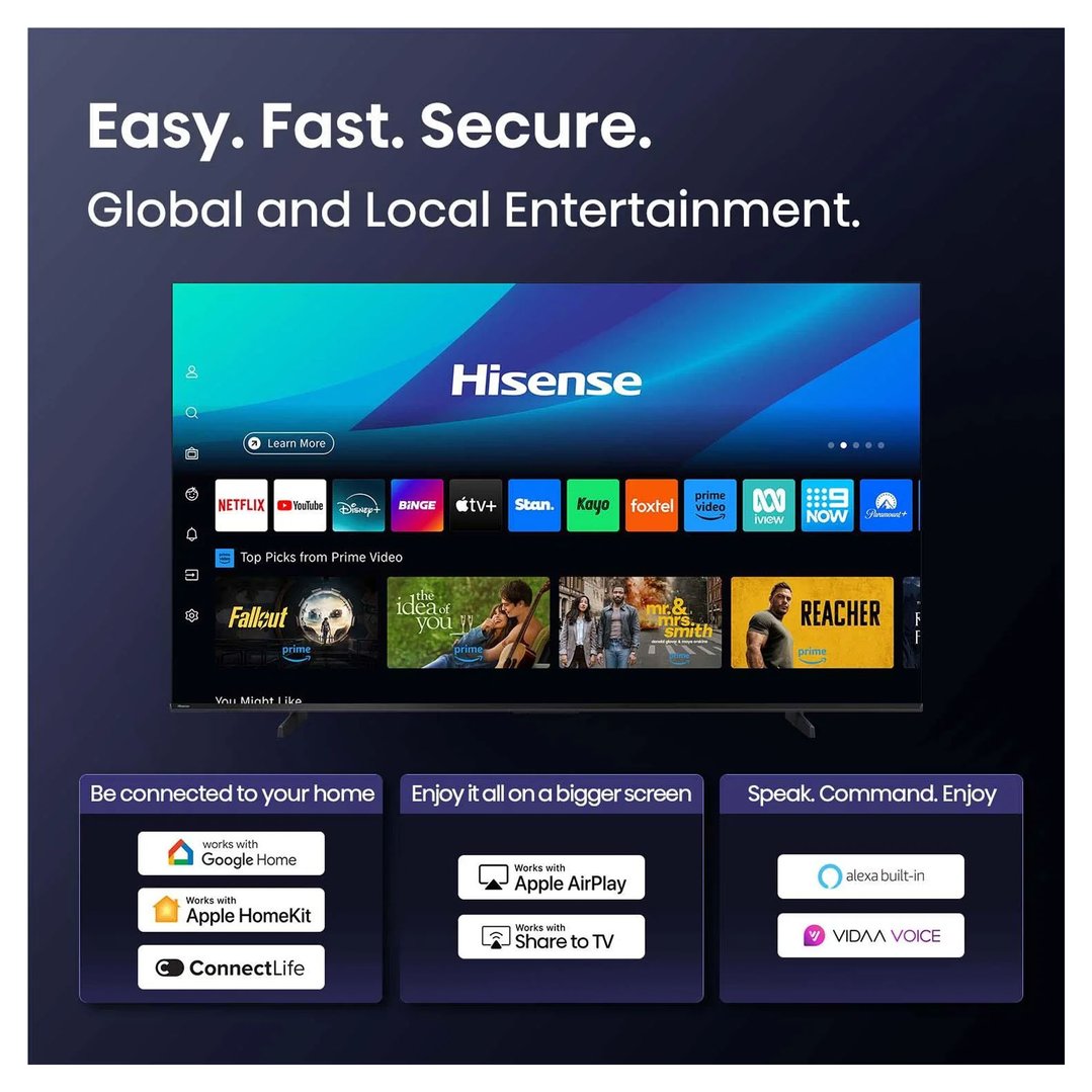 Hisense 50" Q6QAU 4K QLED Smart TV (2025) 50Q6QAU