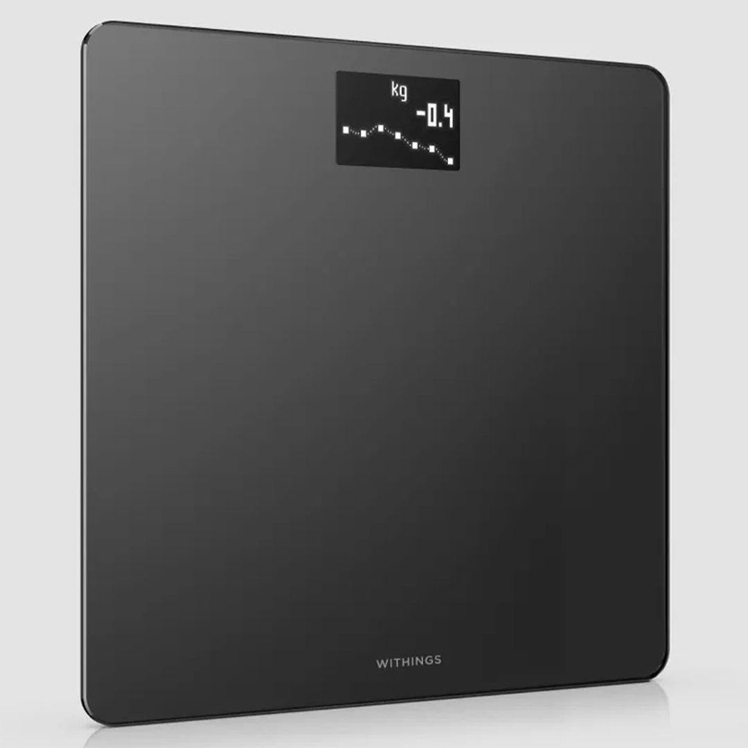Withings Body, Black - Smart Weight & BMI Wi-Fi Digital Scale. WBS06-BLACK