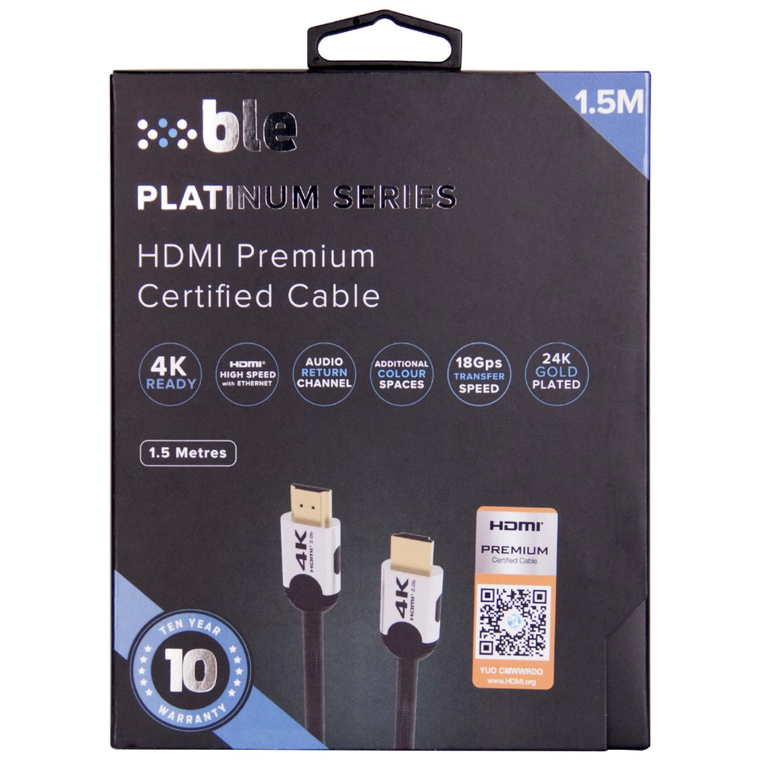 BLE HDMI Premium Certified Cable 1.5m BL-HDMIPC15