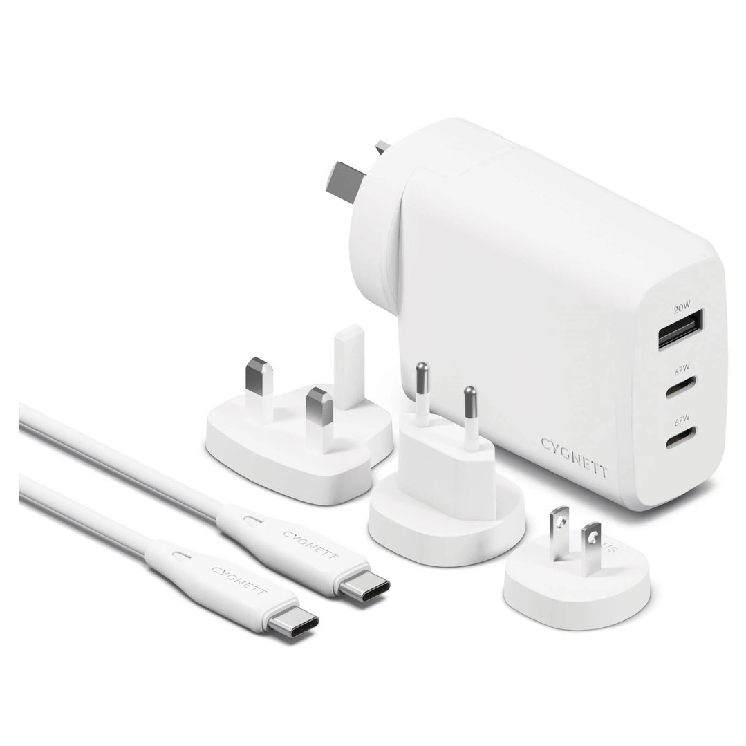 Cygnett Voyager 67W Multi Port Travel Wall Charger CY4771PDWCH