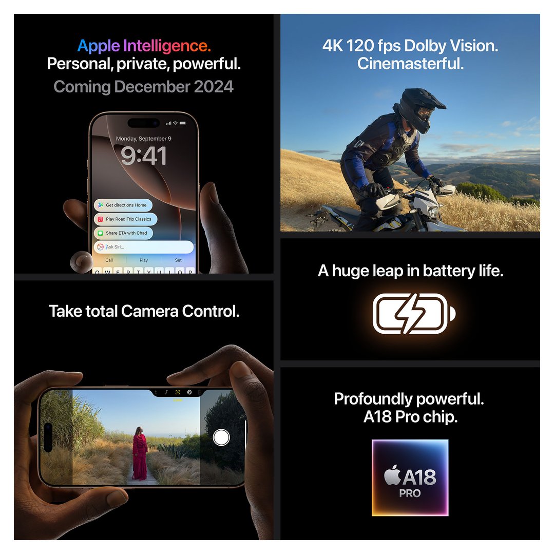 Apple iPhone 16 Pro 512GB Black Titanium MYNM3X/A